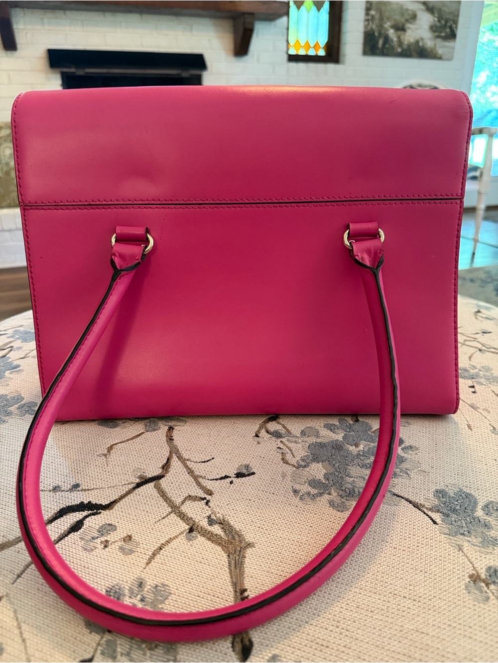 Kate Spade Hot Pink 100 Percent Leather Top-Handle Satchel (Price firm) - Picture 2 of 14